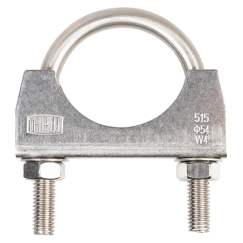 Хомут глушителя U-образный D=54 мм (стремянка) (нержавеющая сталь 304 SS)