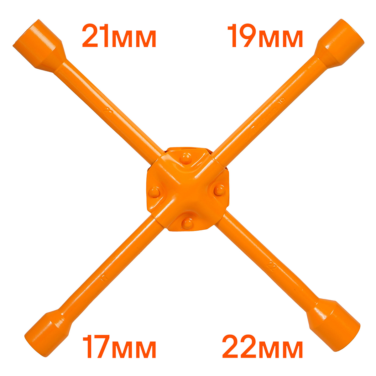 Ключ баллонный крестовой усиленный (17*19*21*22) пласт. подвес