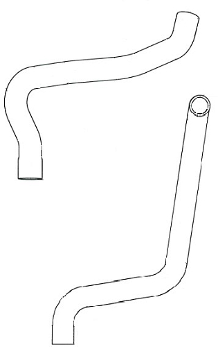 Патрубки охлаждения для автомобилей Лада Largus FL (21-) 1.6i 16кл. (EPDM, кмпл., 2 шт.)