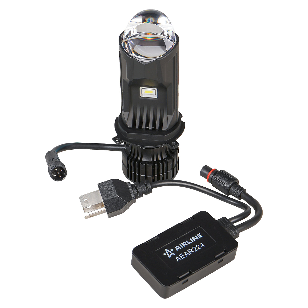 Лампа светодиодная H4 BI-LED LENS, 60Вт, 7000Лм (3500Лм x 2), 6500К (Белый), 12/24В, комплект 2 шт.