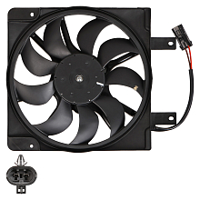 Электровентилятор охлаждения для автомобилей Лада 2170, 2171, 2172 Приора (с кожухом) (тип Panasonic)