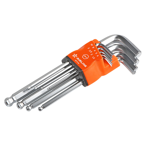 Набор ключей шестигранных с шаром 9пр. (1.5-10мм) пласт.подвес