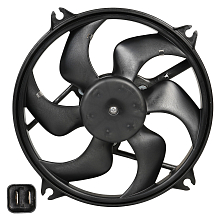 Электровентилятор охлаждения для автомобилей Citroen Berlingo I (96-)/Peugeout Partner I (96-) (с кожухом)