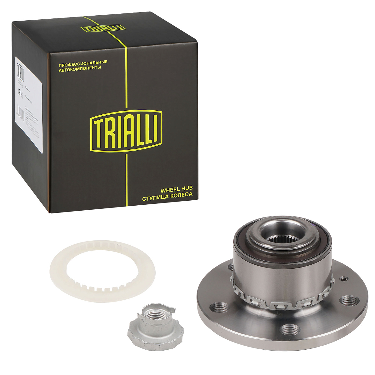 Ступица передняя в сборе с подшипником с монтажным комплектом для автомобиля VW Polo Sedan (RUS) (10-)/(20-)/Skoda Rapid (12-)/Skoda Fabia (99-)