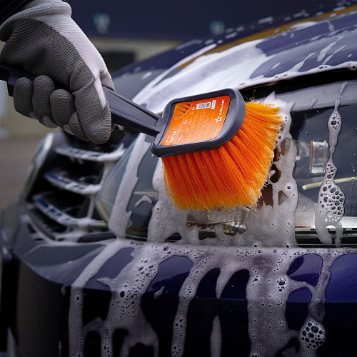 Щетка для мытья с мягкой распушенной щетиной (25 см)