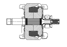 Ротор генератора для автомобилей VAG Polo (10-)/Jetta IV (13-)/Rapid (12-) 1.6i (тип STARTVOLT)
