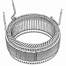 Статор генератора для автомобилей Toyota Land Cruiser Prado J12 (02-) 4.0i (D=111мм)