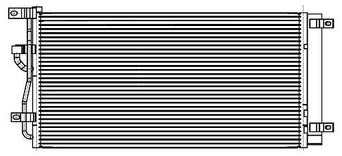 Радиатор кондиционера для автомобилей Сaptiva(06-)/Antara(06-) 2.0D(B20DTH)/2.2 D