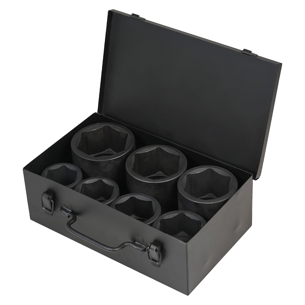 Набор головок ударных 1"DR L=60мм, 7пр. (46-75мм) металл.кейс