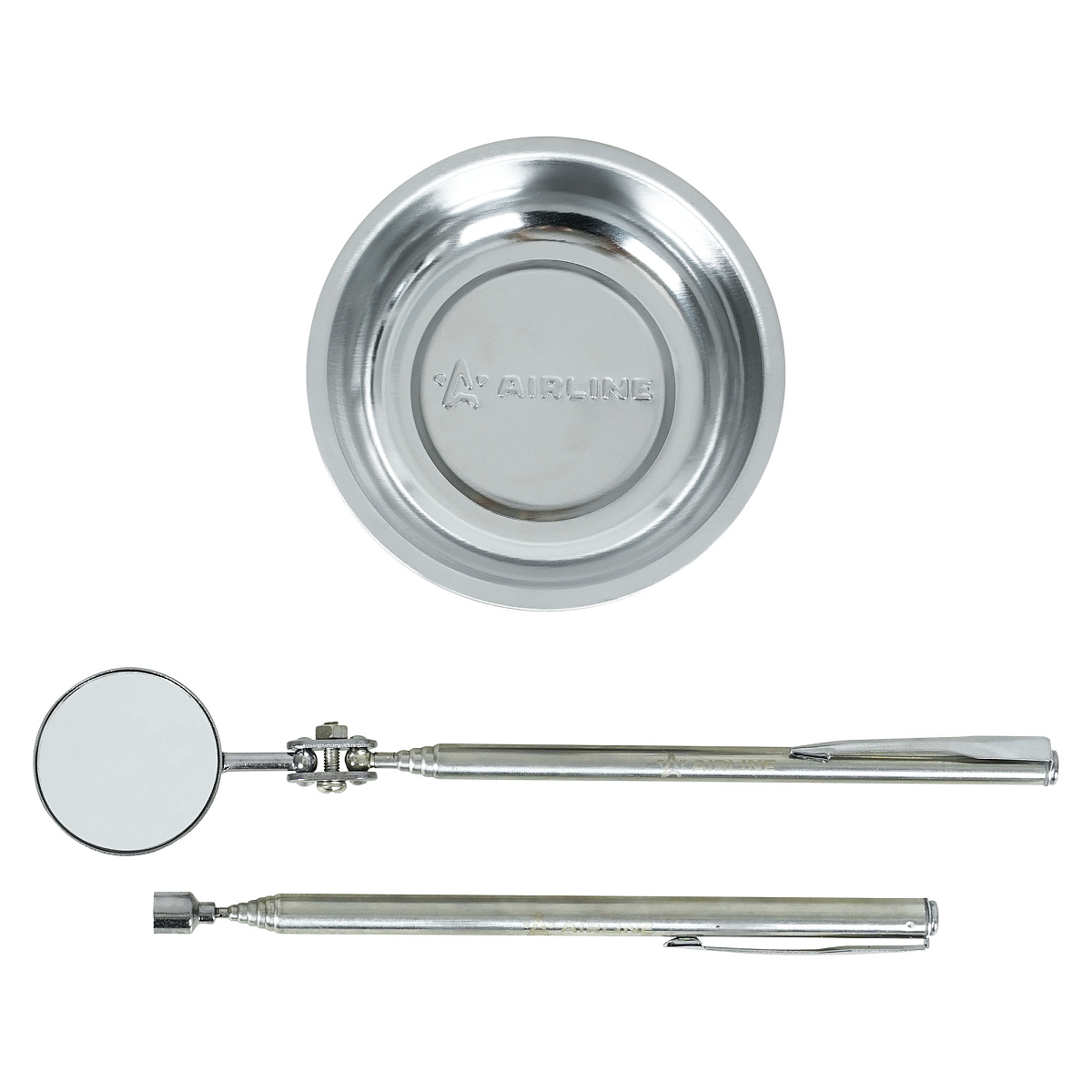 Инструмент инспекционный, набор 3пр. (захват телеск. 0.5кгс, зеркало телеск. D=30мм, магнит.тарелка 75мм)