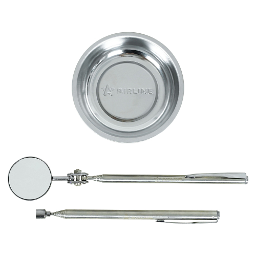 Инструмент инспекционный, набор 3пр. (захват телеск. 0.5кгс, зеркало телеск. D=30мм, магнит.тарелка 75мм)