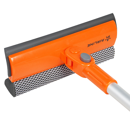 Щетка для мытья стекол с поролоном и водосгоном складная (40см)