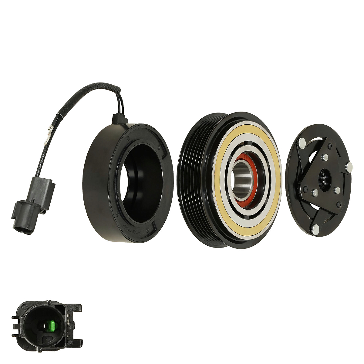 Муфта электромагнитная компрессора кондиционера для компрессоров LCAC 08L4 (LUZAR)