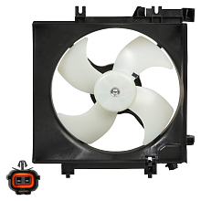 Электровентилятор охлаждения для автомобилей Subaru Forester S12 (08-)/Impreza G12 (07-) (с кожухом)