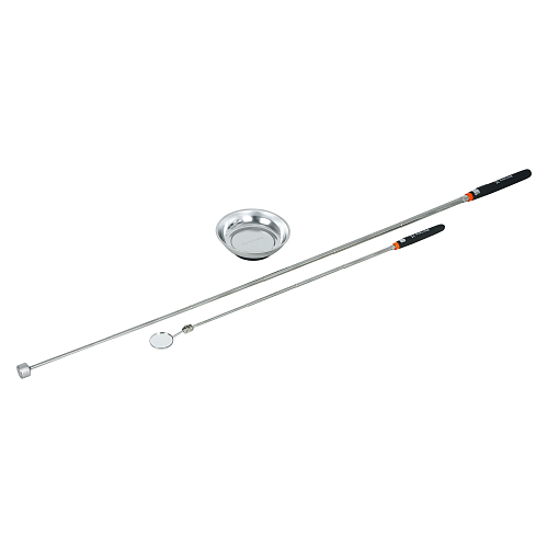 Инструмент инспекционный, набор 3пр. (захват телеск. 2.2кгс, зеркало телеск. D=30мм, магнит.тарелка 108мм)