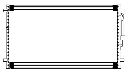 Радиатор кондиционера для автомобилей Caravan (01-)/Voyager (01-)