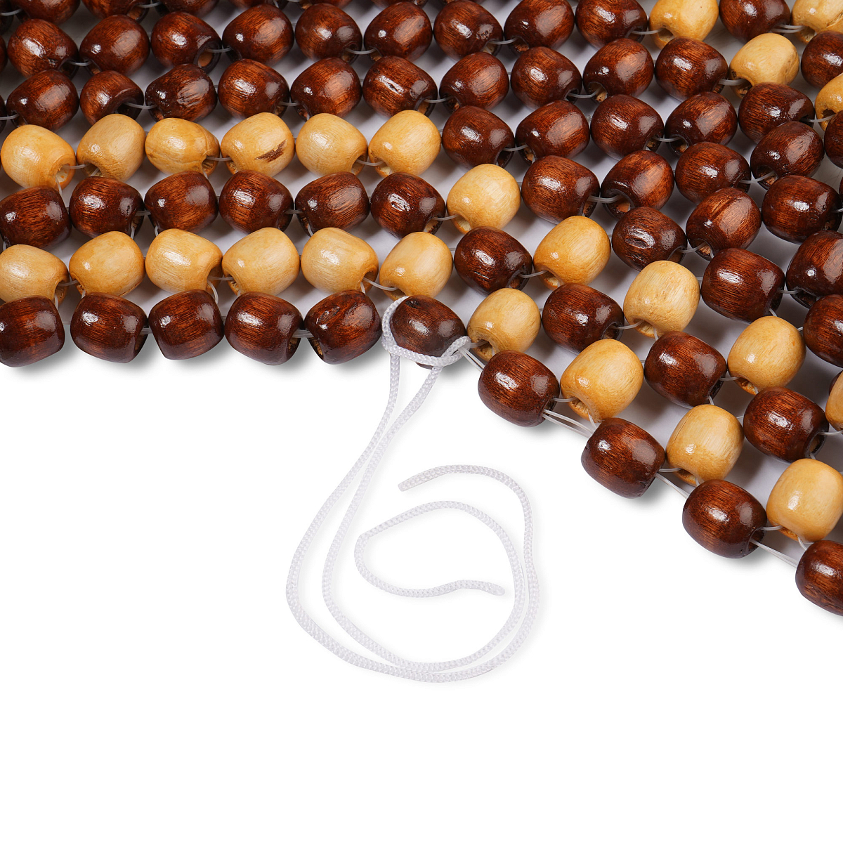 Накидка деревянная на перед. сиденье, массажная, цвет желт./коричн.