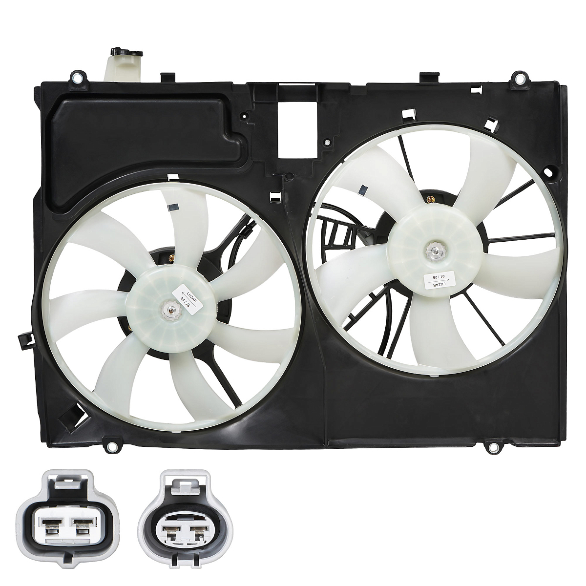 Электровентилятор охлаждения для автомобилей RX II (06-) 3.5i [2GR-FE] (2 вент.) (с кожухом)