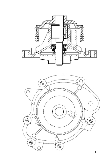 Насос водяной для автомобилей Mercedes-Benz ML (W164) (05-)/S (W221) (05-)/E (W211) (02-) 3.0D [OM642] (8PK)