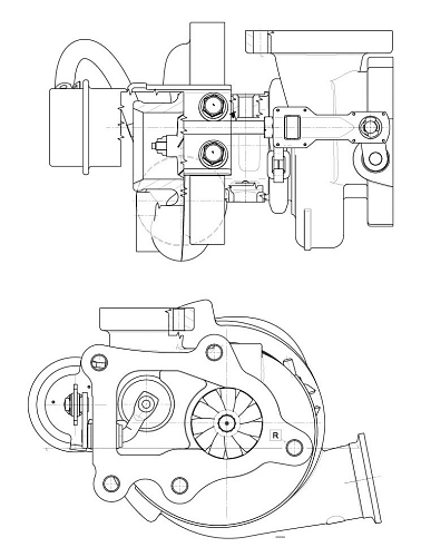 Турбокомпрессор для а/м ГАЗель-Бизнес Cummins ISF2.8 E-3 (тип HE200WG)