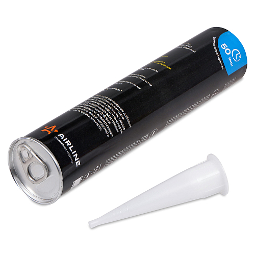 Клей-герметик для вклейки стекол PU, быстросохнущий (50 мин.), черный, 310 мл. картридж