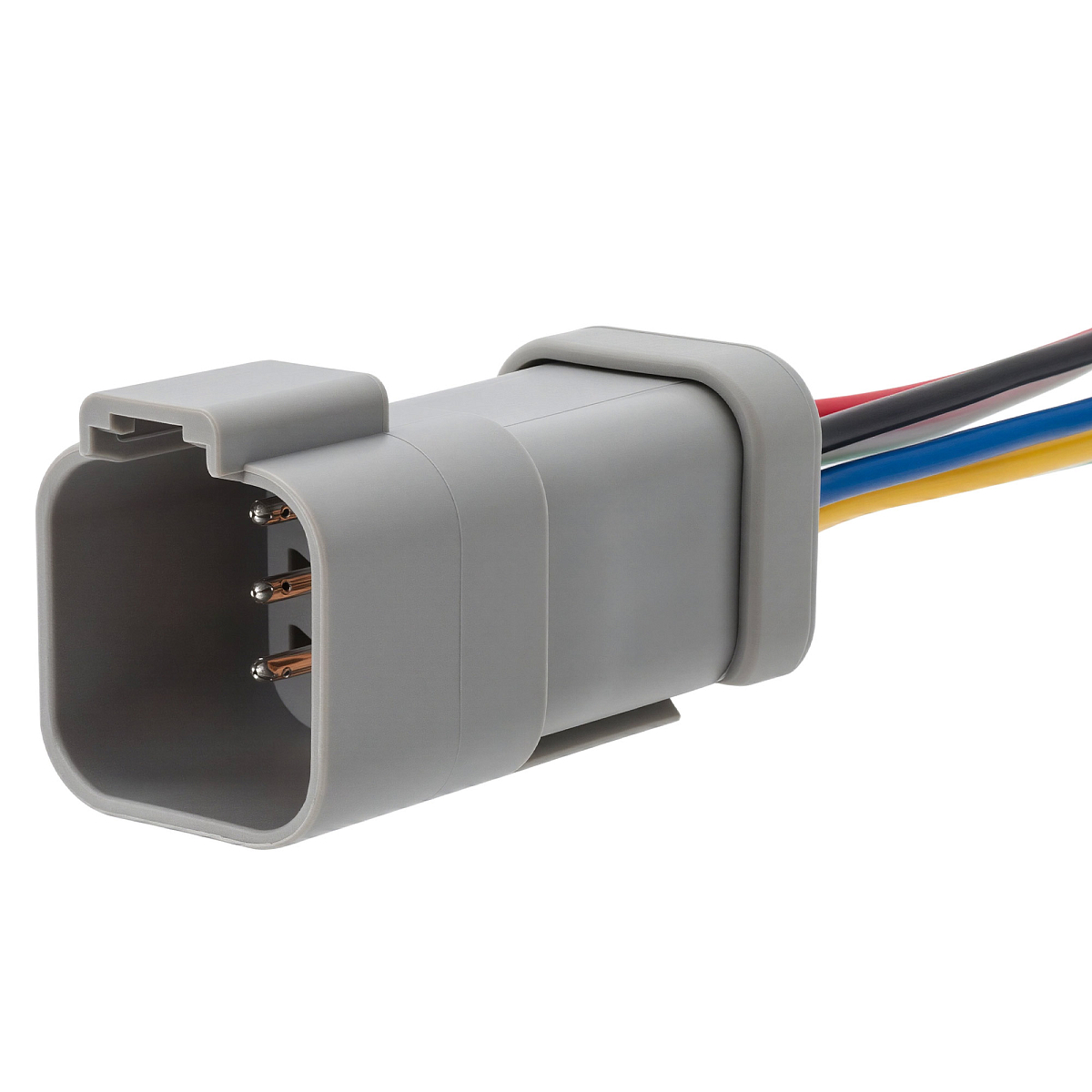 Разъем 6 pin с проводами серии Deutsch DT04-6P для ГАЗ, КАМАЗ, DAF, IVECO, MAN, Scania