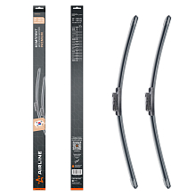 Щетки стеклоочистителя комплект 650/480мм (26"/19") бескаркасные PREMIUM с креплением "Push Button 19 мм", 2 штуки