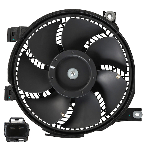 Электровентилятор кондиционера для автомобилей Toyota Land Cruiser Prado 150 (09-) 2.8D/3.0D/4.0i (с кожухом)