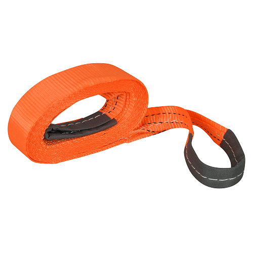 Трос VIP буксировочный усиленный (лента) 5 т, 5 м, 2 металл. шакла, с мешком