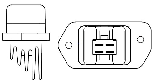 Резистор электровентилятора отопителя для автомобилей Honda Civic 5D (06-)