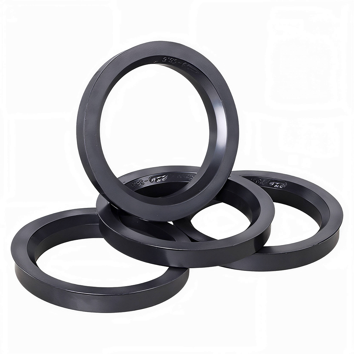 Кольцо центровочное для литого диска 73.1-56.6мм, комплект 4 шт., пластик