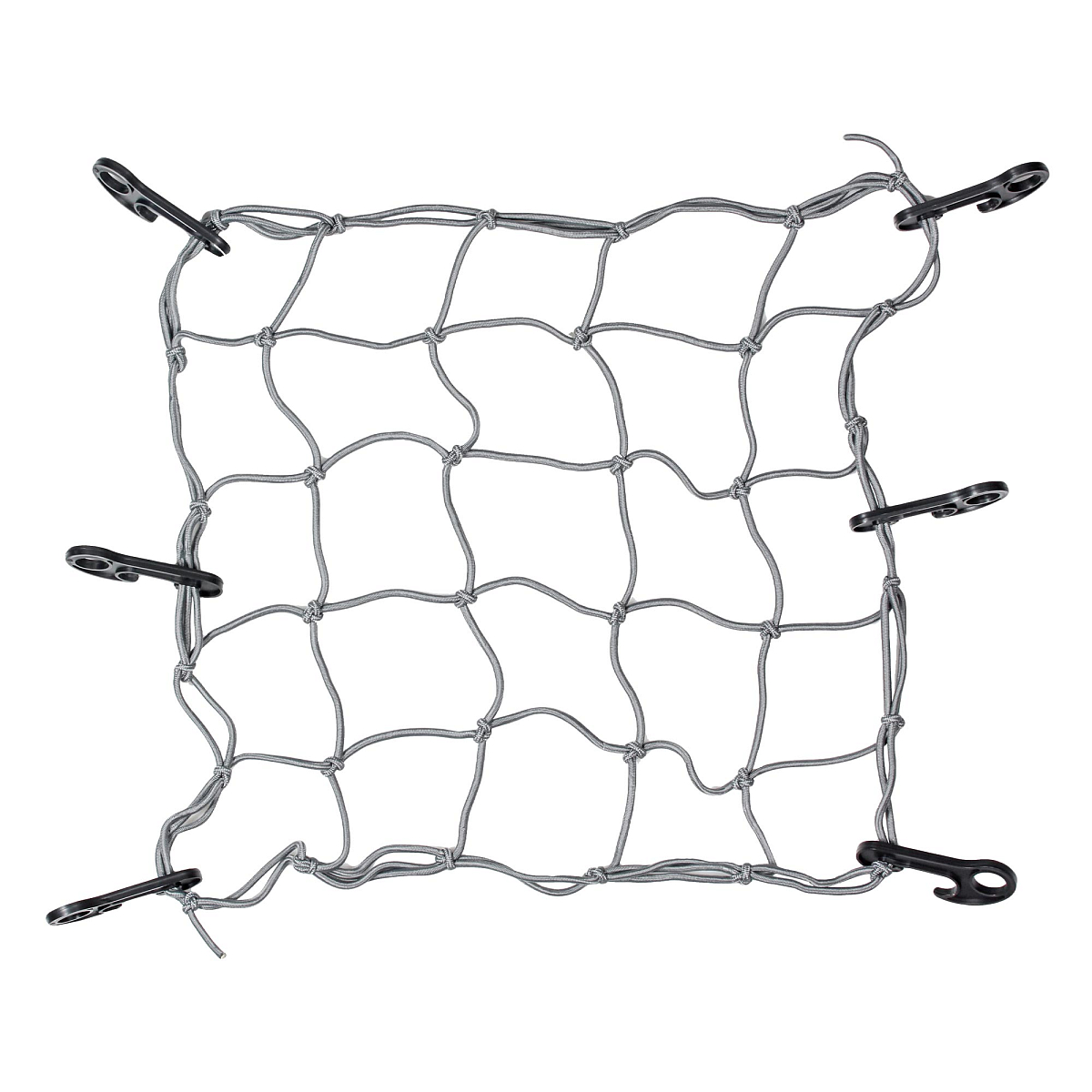 Сетка багажная 40*40 см (6 пластиковых крючков)