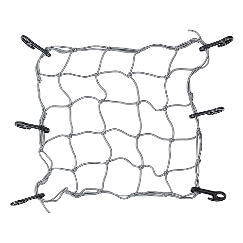 Сетка багажная 40*40 см (6 пластиковых крючков)