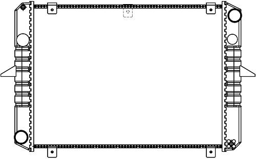 Радиатор охлаждения для автомобилей ГАЗ 3302 ГАЗель (до 1999) (сборный, 3-х ряд.)