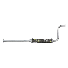 Глушитель для автомобилей Лада 2108 дополнительный (резонатор) без катализатора длинный усиленный фланец (алюминизированная сталь)