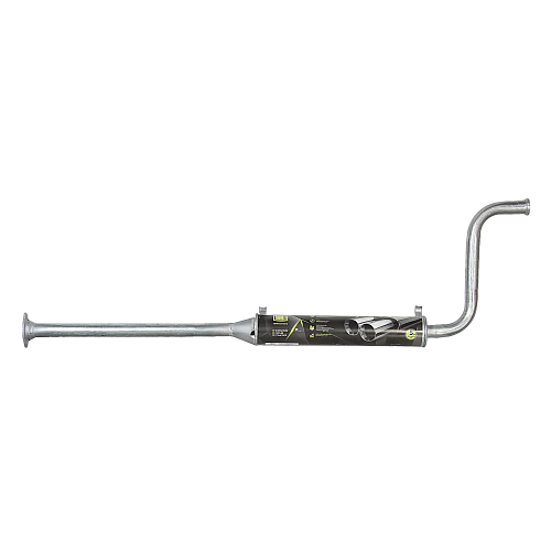 Глушитель для автомобилей Лада 2108 дополнительный (резонатор) без катализатора длинный усиленный фланец (алюминизированная сталь)