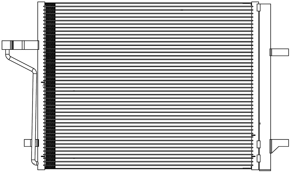 Радиатор кондиционера для автомобилей Kuga (13-) 2.0TD/2.5i