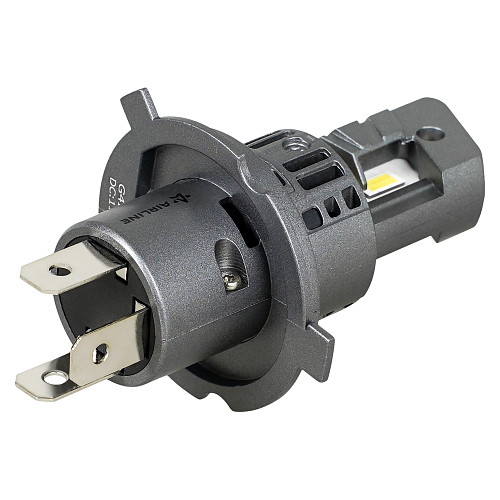 Лампа светодиодная H4 COMPACT, 23Вт, 5200Лм (2600Лм x 2), 6500К (Белый), 12В, комплект 2 шт.