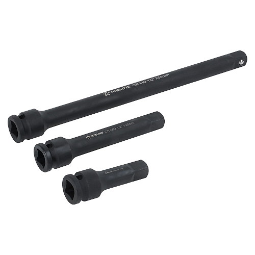 Набор удлинителей ударных 1/2"DR 3пр. (75,125,250мм) пласт.подвес