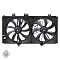 Электровентилятор охлаждения для автомобилей Toyota Camry (XV50) (11-) 2.0i/2.5i (2 вент.) (с кожухом)