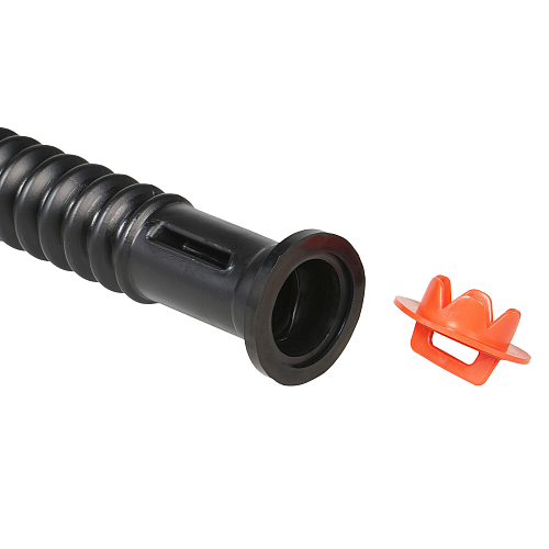 Носик гофрированный для пластиковых канистр PRO с резьбовой крышкой