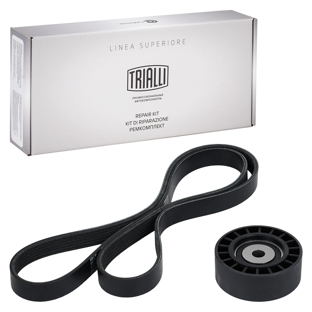 Ремкомплект привода для автомобилей ГАЗ/УАЗ (ЗМЗ-405/406/409) с ГУР (6PK1370 + ролик)