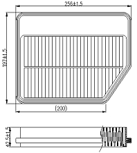 Фильтр воздушный для автомобилей SWM G05 Pro (21-) 1.5i