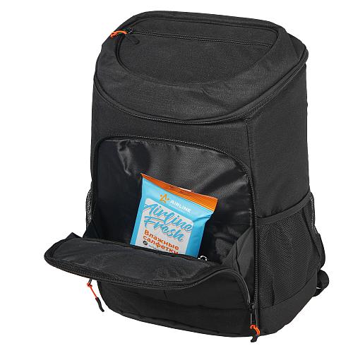 Терморюкзак (термосумка) 27 л, 46*32*19см, водонепроницаемый, черный