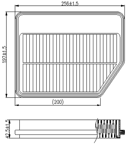 Фильтр воздушный для автомобилей SWM G05 Pro (21-) 1.5i