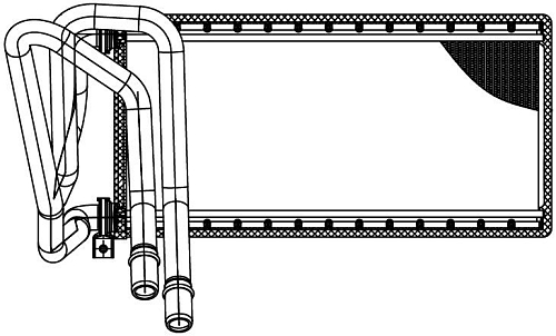 Радиатор отопителя для автомобилей Discovery (04-)/Range Rover Sport (05-)