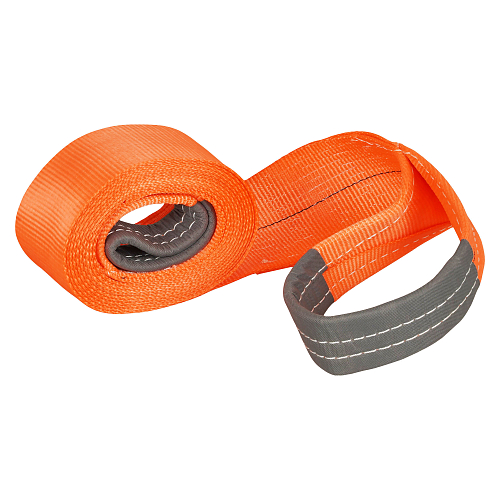 Трос VIP буксировочный усиленный (лента) 25 т, 6 м, без крюков, мешок МП-серия