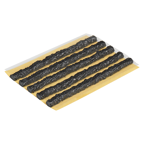 Жгуты для ремонта б/к шин, 6*100мм, 50 шт, черные, бумажн. подложка, в коробке