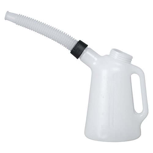 Емкость (лейка) мерная 1л пластиковая для масла и технических жидкостей