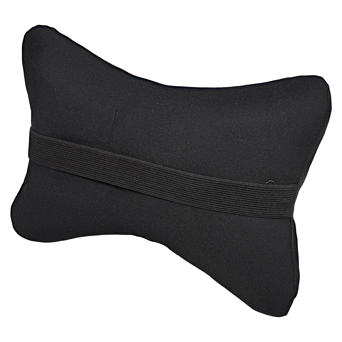 Подушка-косточка на подгол."ЭКО", искусств.кожа/полиэстер, 1 шт., черная